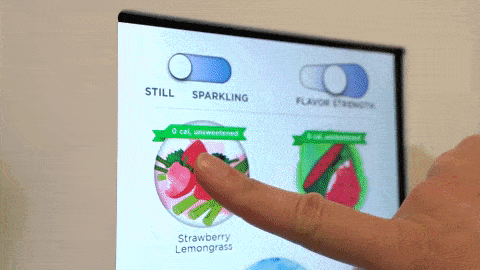 Bevi Smart Water Cooler Strawberry Lemongrass GIF by Bevi-source (1)