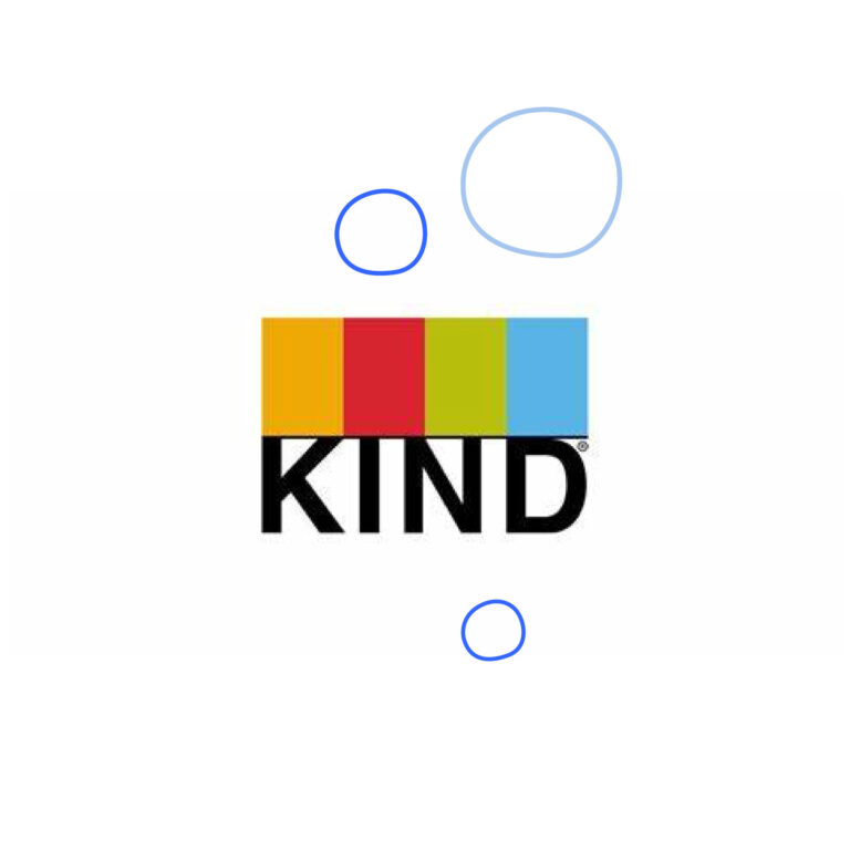 Kind logo with bubbles