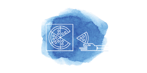 wide pizza icon Bevi