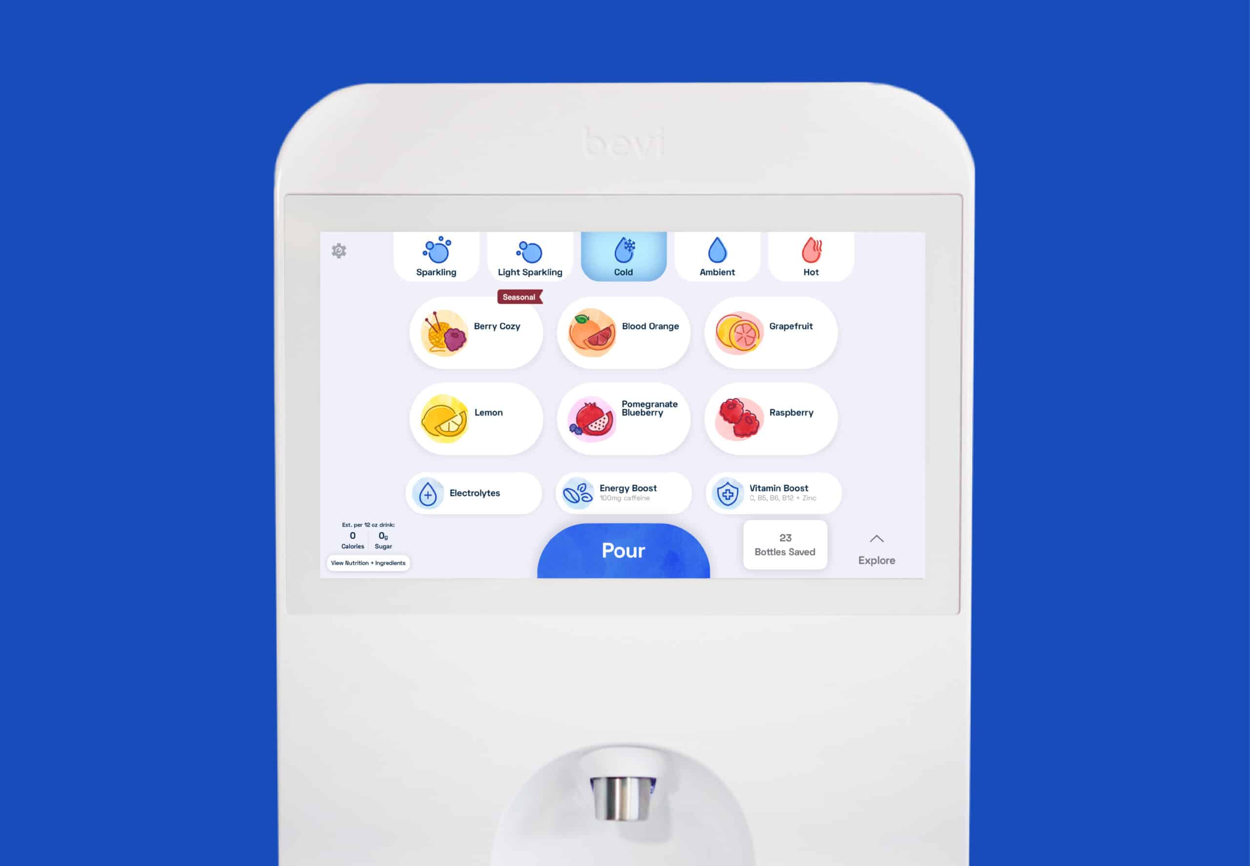 Enjoying seasonal beverages on your Bevi machine