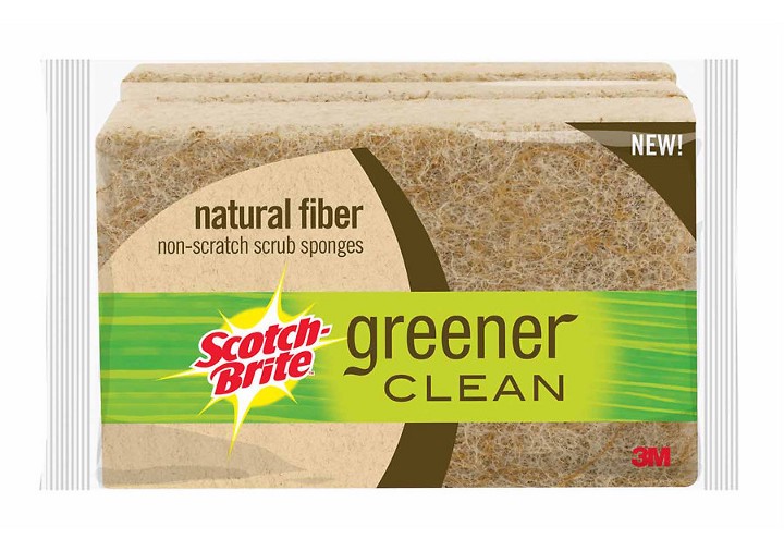 Scotch Brite’s Greener Clean Natural Fiber Sponges