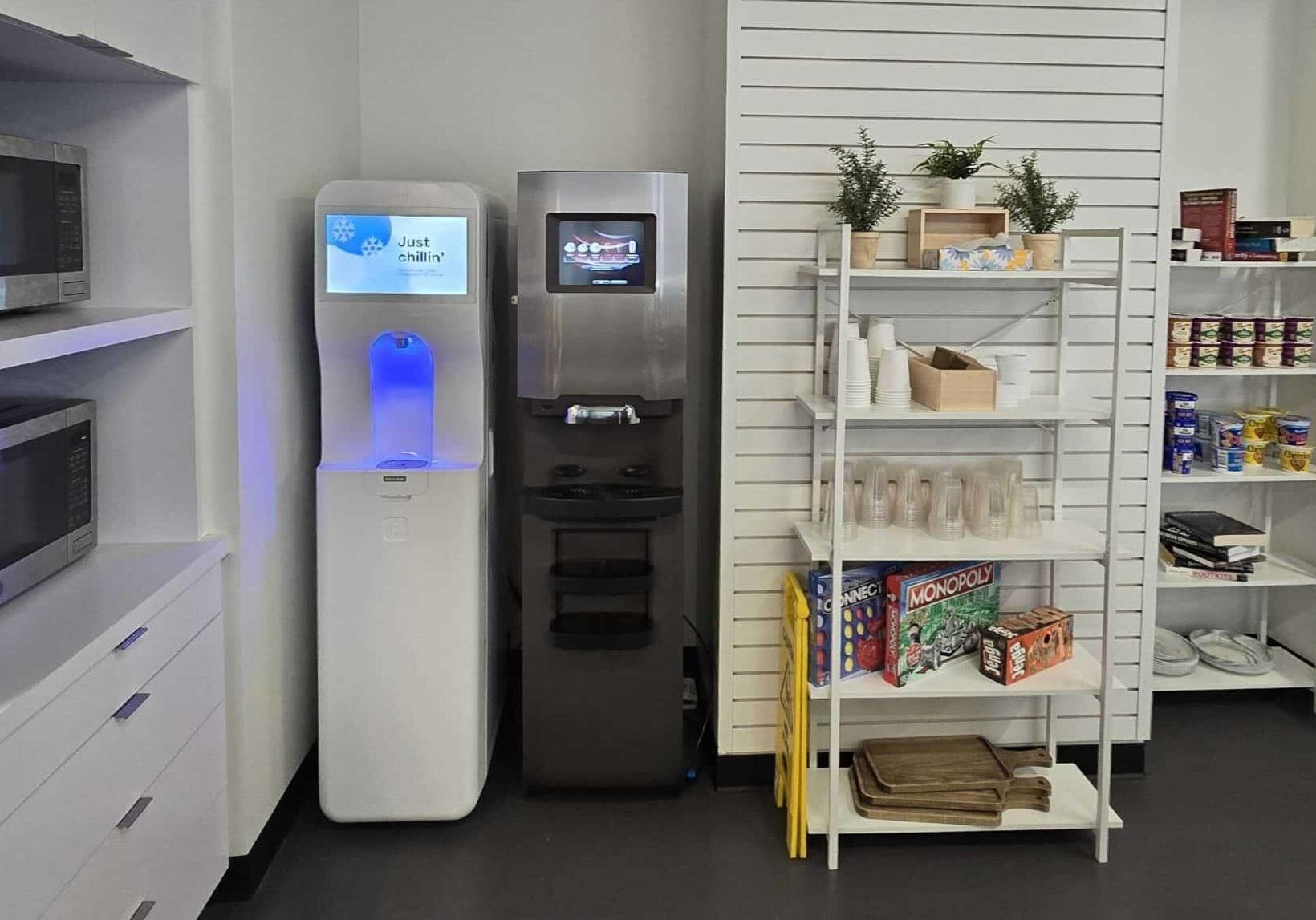 The Standup 2.0 in the Google cafeteria