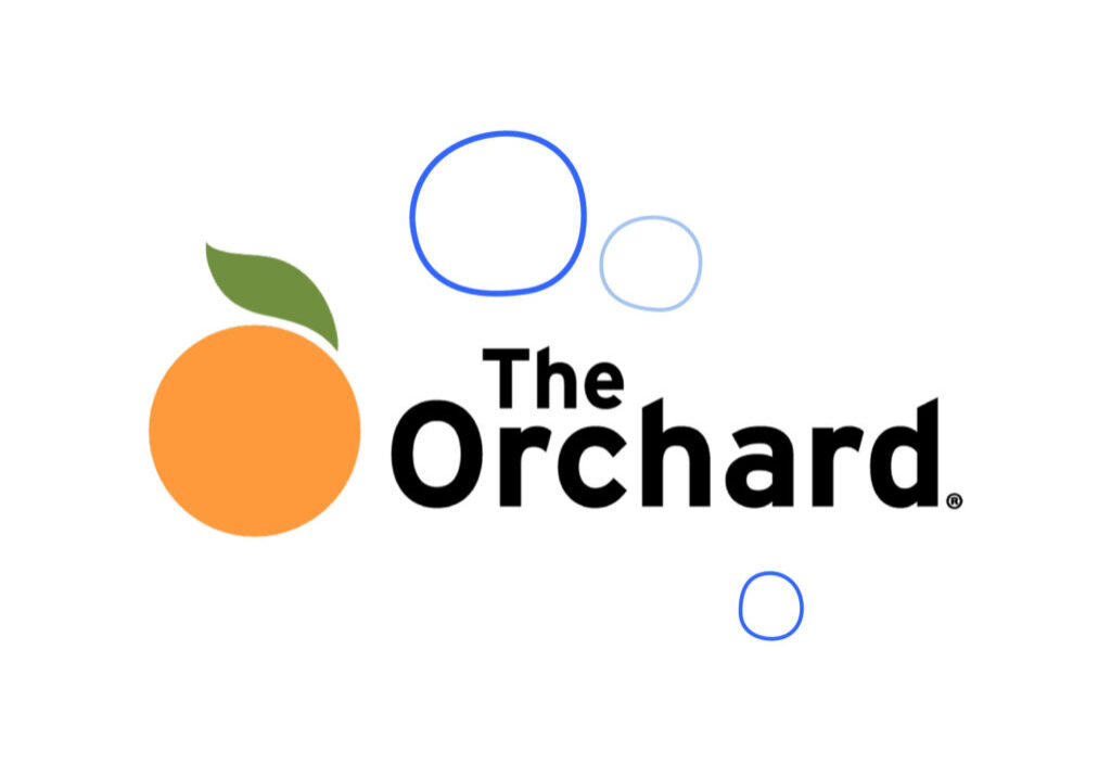 orchard logo with bubbles