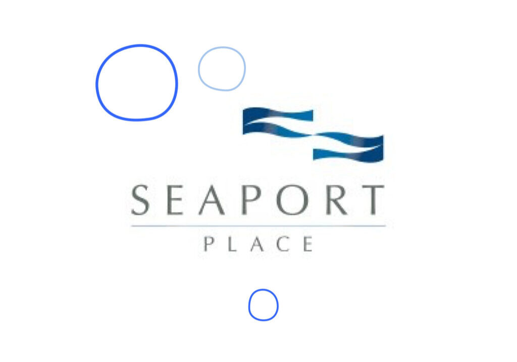 Seaport Place logo with bubbles