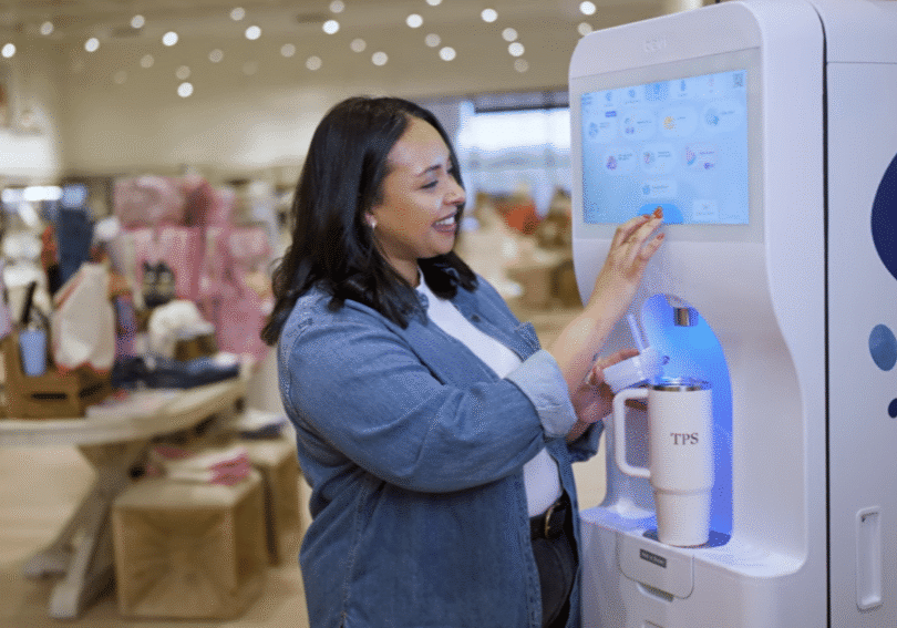 Bevi machine in a retail location.